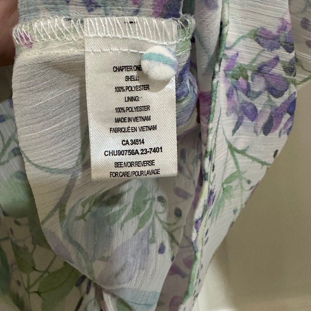 Haver & Blair London Floral Chiffon Blouse – XL – NWT - Picture 9 of 9